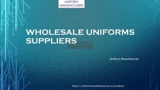 wholesale uniforms suppliers - Uniform Manufacturer