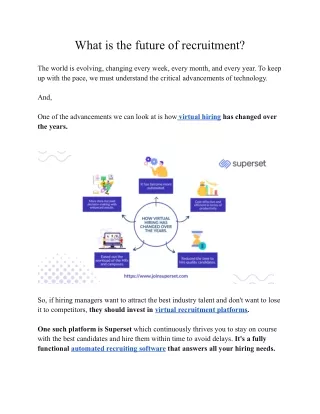 What is the future of recruitment_