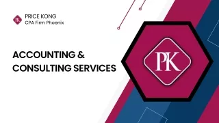 Accounting & Consulting Services - Price Kong CPAs