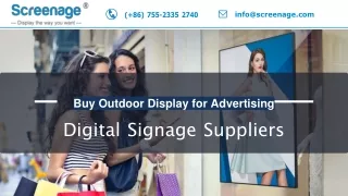 Buy Outdoor Display for Advertising