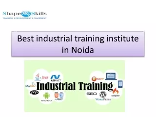Best industrial training institute in Noida
