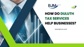 How do Duluth tax services help businesses?