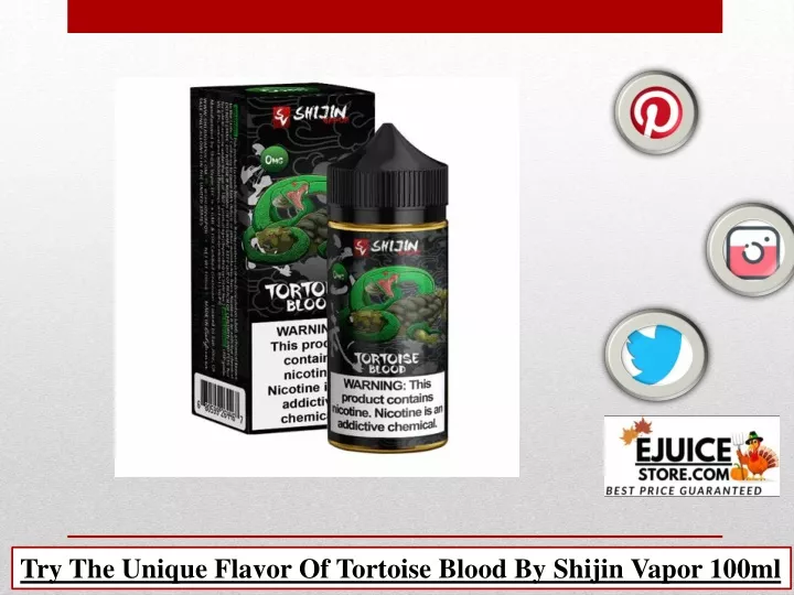try the unique flavor of tortoise blood by shijin