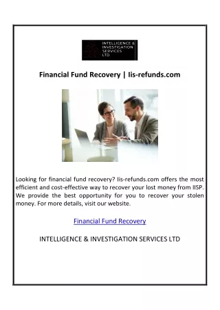Financial Fund Recovery