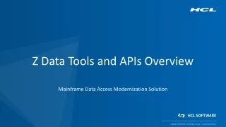 z data tools and apis overview