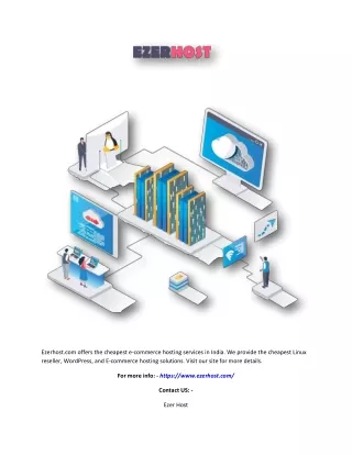 ezerhost com offers the cheapest e commerce