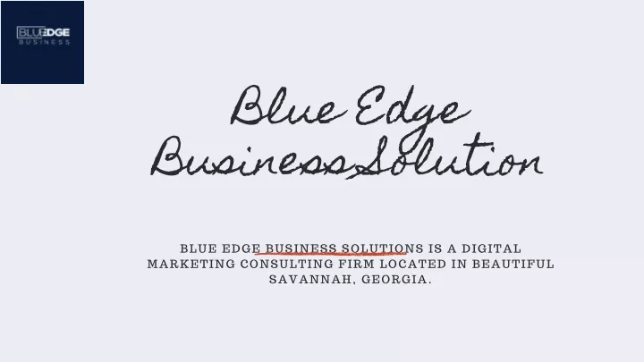blue edge business solution marketing consulting
