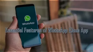 Essential Features of WhatsApp Clone App