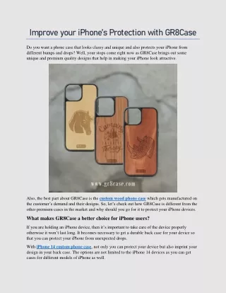 improve your iphone s protection with gr8case