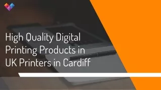 High Quality Digital Printing Products in UK Printers in Cardiff