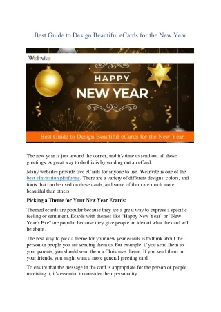 best guide to design beautiful ecards