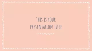 this is your presentation title