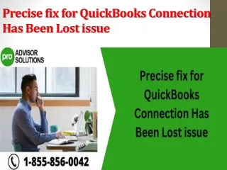 precise fix for quickbooks connection has been lost issue