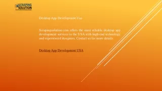 Desktop App Development Usa Scrapingsolution.com