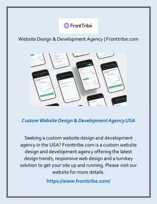 Website Design & Development Agency | Fronttribe.com