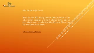 Fake Uk Driving Licence  Docx4you.com