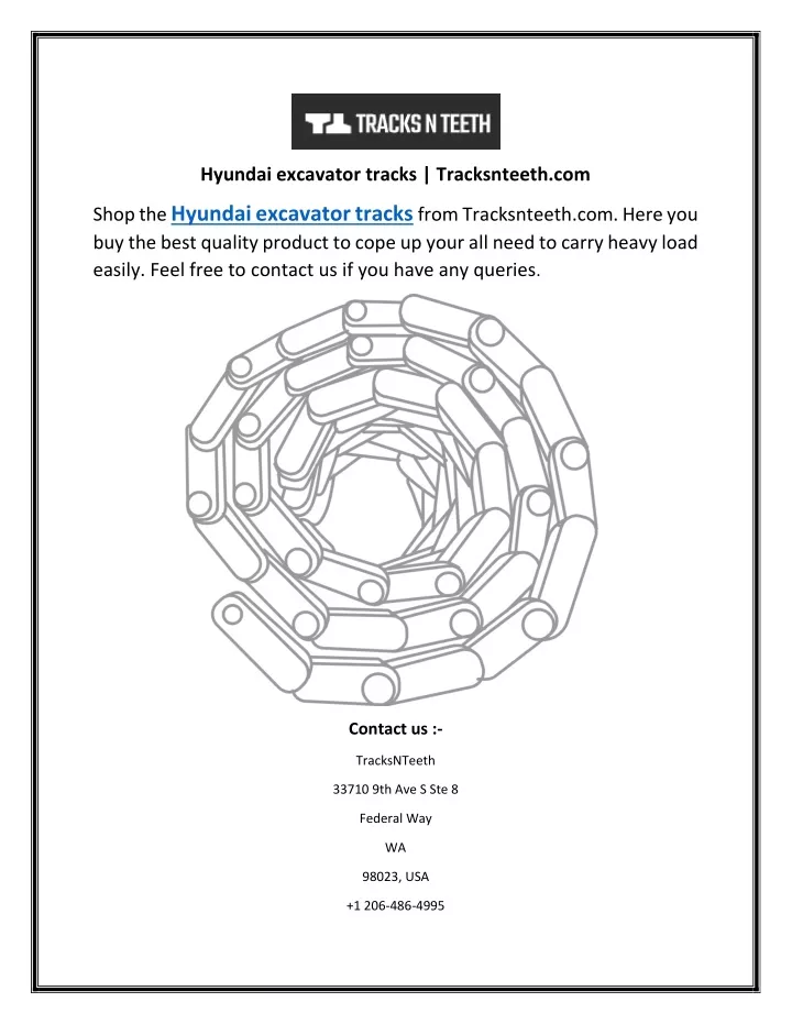 hyundai excavator tracks tracksnteeth com