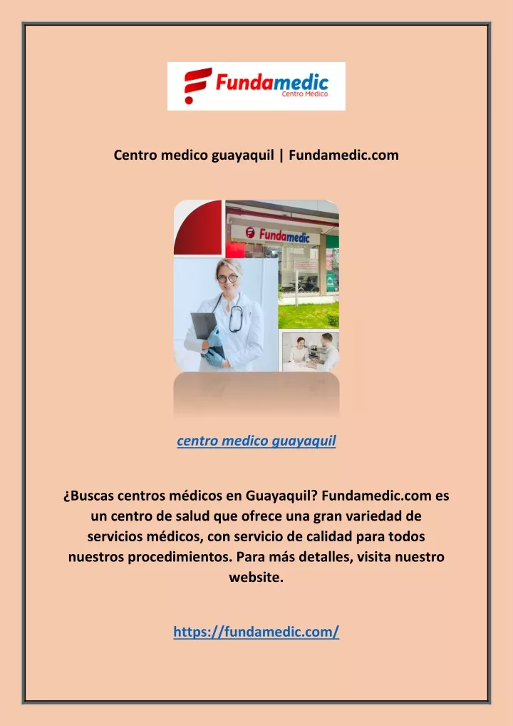 centro medico guayaquil fundamedic com