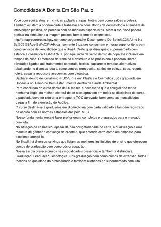 comodidade a bonita em s o paulo voc conseguir