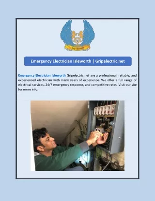 Emergency Electrician Isleworth | Gripelectric.net