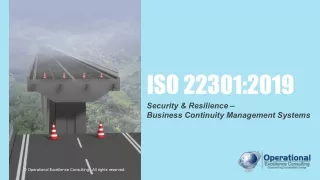 ISO 22301:2019 (Business Continuity Management Systems) Awareness Training