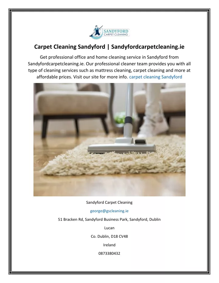 carpet cleaning sandyford sandyfordcarpetcleaning