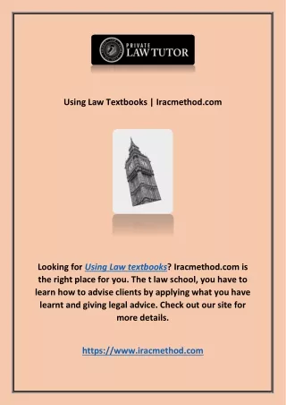 using law textbooks iracmethod com