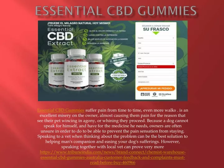 essential cbd gummies suffer pain from time