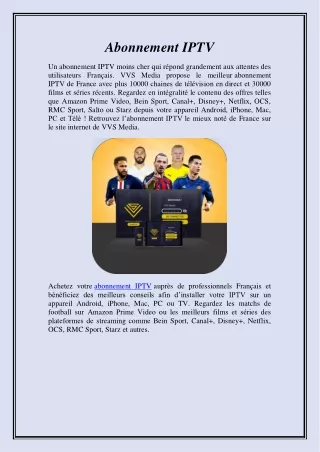 Abonnement IPTV