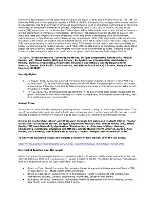 immersive technologies market accounted