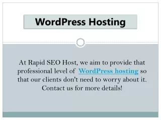WordPress Hosting