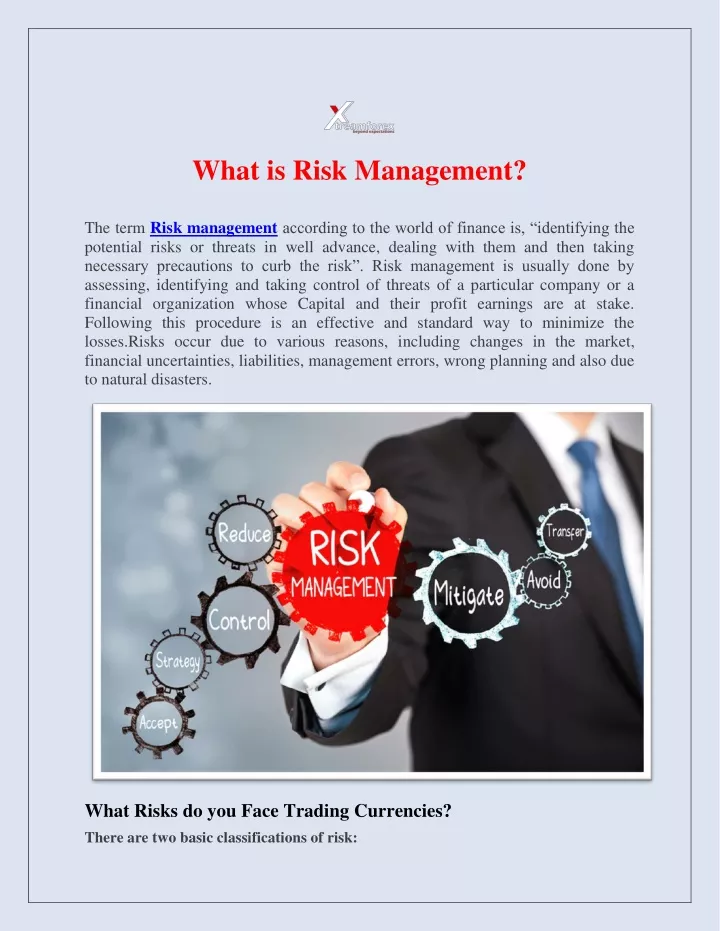 what is risk management the term risk management