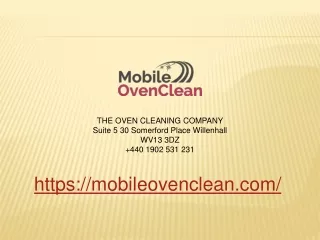 Mobile Oven Clean PPT