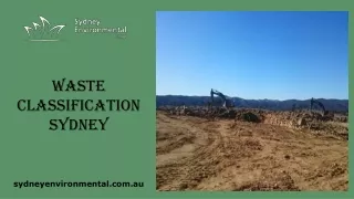 Waste Classification Sydney