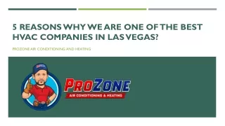 5 Reasons Why We Are One of the Best HVAC Companies In Las Vegas