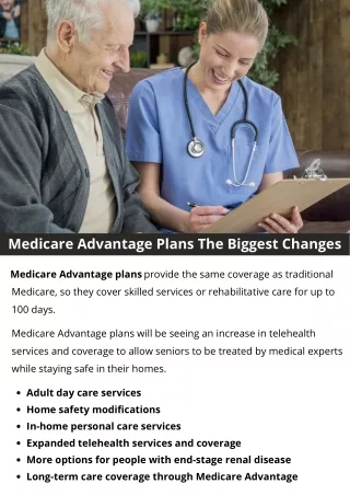 Medicare Advantage Plans The Biggest Changes
