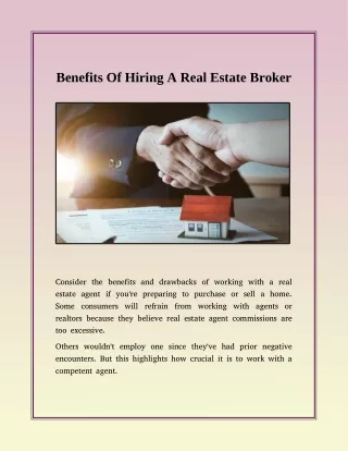 Why Should You Hire A Real Estate Professional