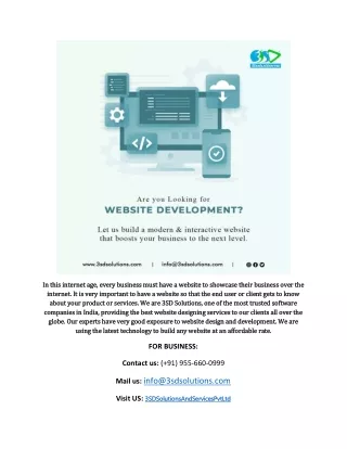 in this internet age every business must have