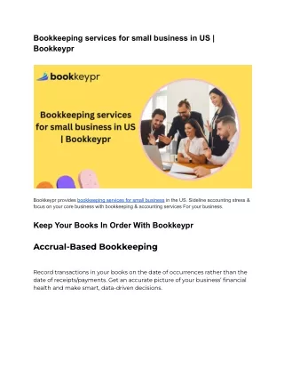 Bookkeeping services for small business in US _ Bookkeypr