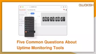 Five Common Questions About Uptime Monitoring Tools
