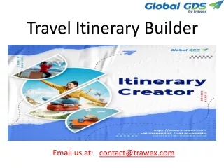 travel itinerary builder