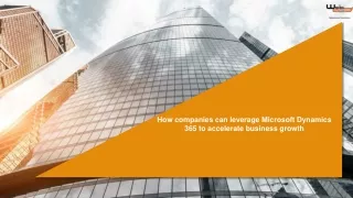 how companies can leverage microsoft dynamics