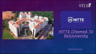 nitte deemed to be university