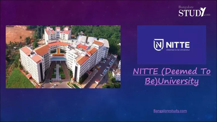 nitte deemed to be university