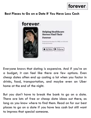 best places to go on a date if you have less cash