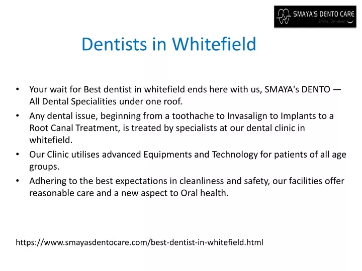 dentists in whitefield