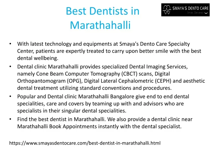 best dentists in marathahalli