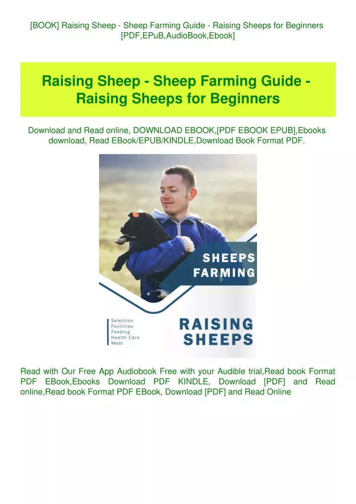 book raising sheep sheep farming guide raising