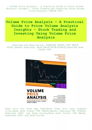 (B.O.O.K.$ Volume Price Analysis - A Practical Guide to Price Volume Analysis Insights - Stock Tradi