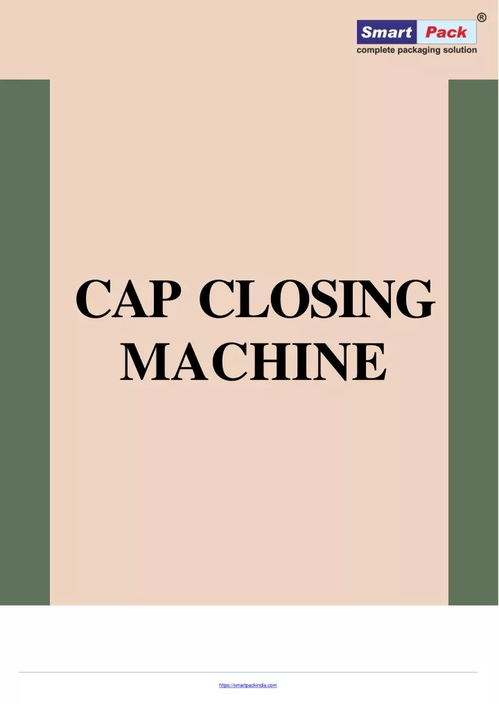 cap closing machine